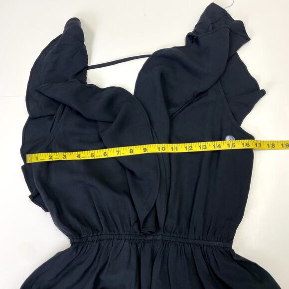 NEW Abercrombie & Fitch Black Peplum Ruffle Top Size S - Picture 10 of 12